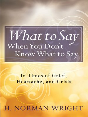 cover image of What to Say When You Don't Know What to Say